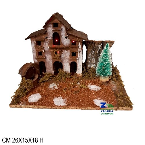 Scenario natalizio per presepe - natalizio,