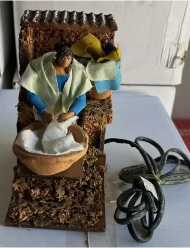 Omino per presepe con luci